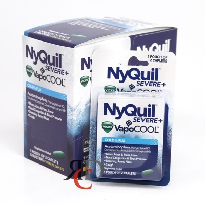 NYQUIL SEVERE COLD & FLU 1'S BLISTER PACK 6CT/ DISPLAY